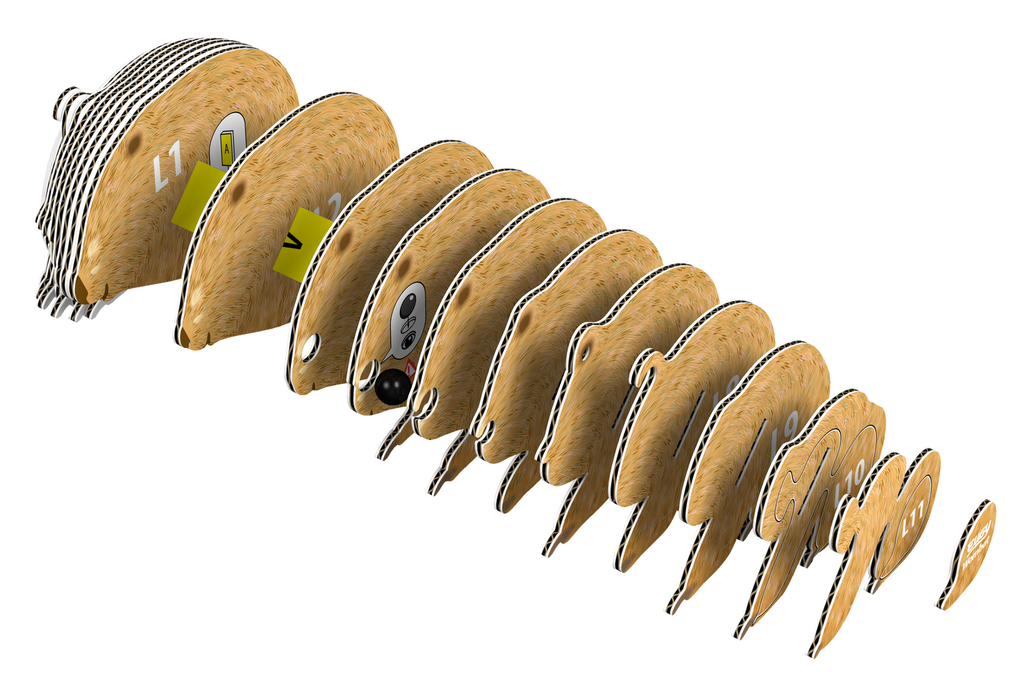 EUGY Wombat 3D Puzzle-2